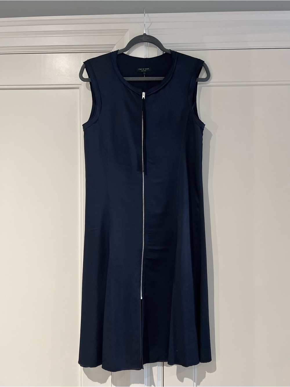 rag & bone - Sleeveless Navy Zip-Front Dress, Size 6